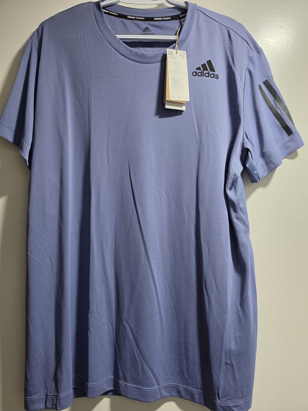 adidas Lavender Purple Short Sleeve Athletic Tee